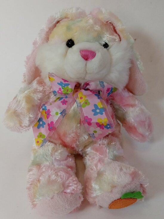 Walmart Other - Pink Easter Bunny Rabbit Plush Floppy Carrot Foot Pastel Silky Walmart Tie-Dye